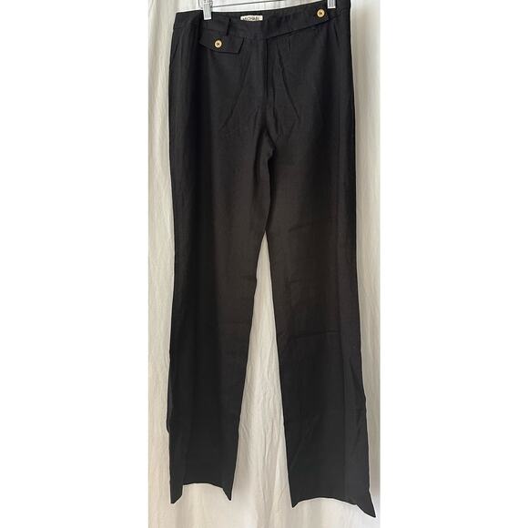Michael Kors Black Linen Pants Size 8 - Picture 1 of 3